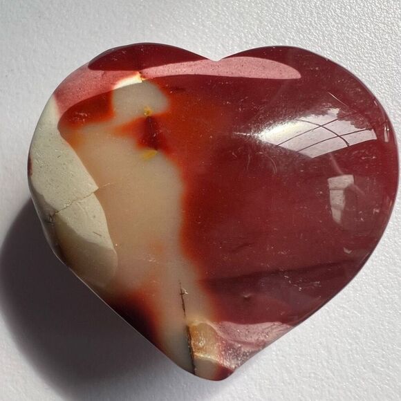 Mookaite Jasper Crystal Heart‎ (#8) - Picture 6 of 10